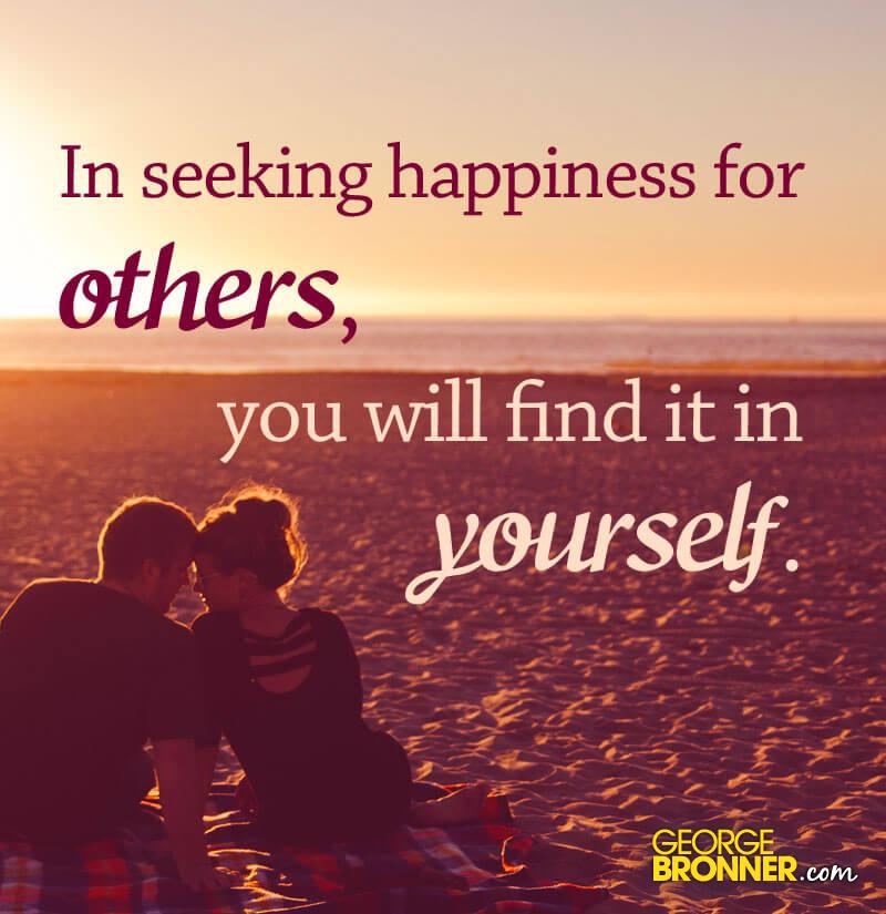 In Seeking Happiness - George Bronner